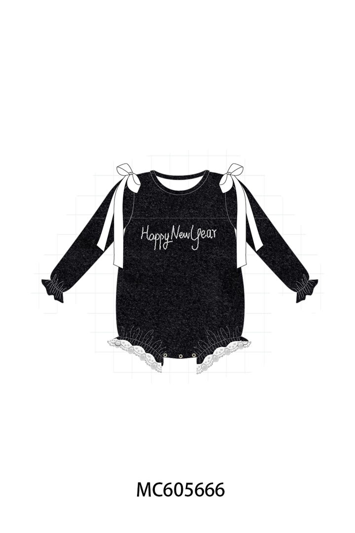 PO93 Black happy new year velvet pearl collection- ETA December