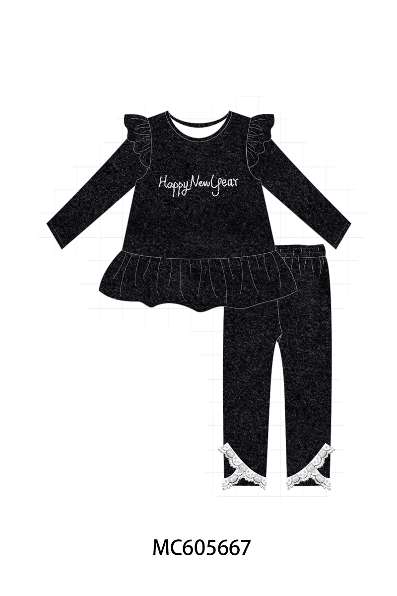 PO93 Black happy new year velvet pearl collection- ETA December