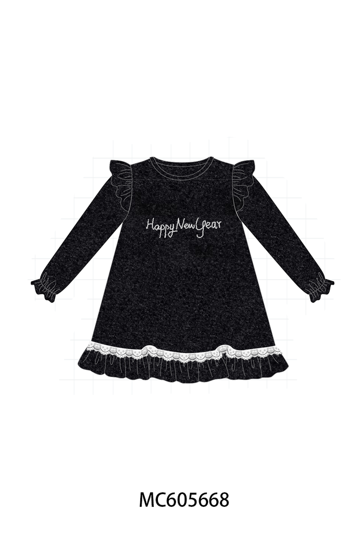 PO93 Black happy new year velvet pearl collection- ETA December
