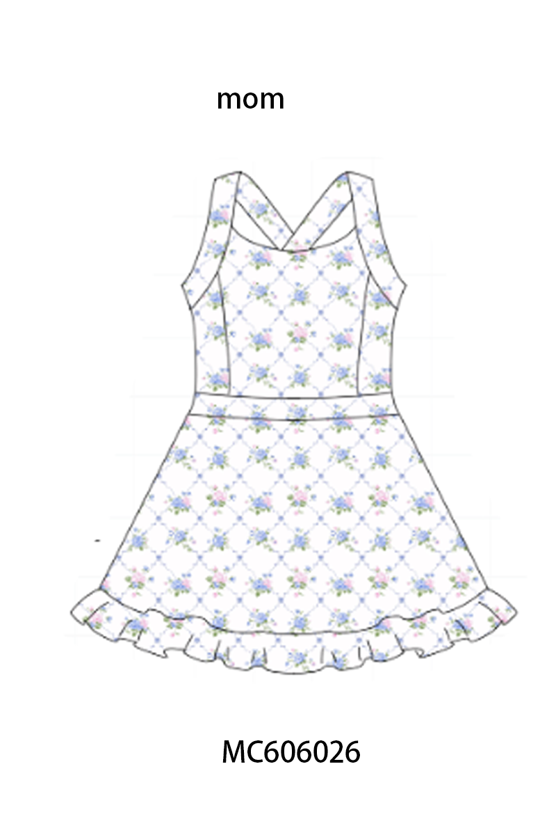 PO95 Blue floral print mom&me active collection 2- ETA December