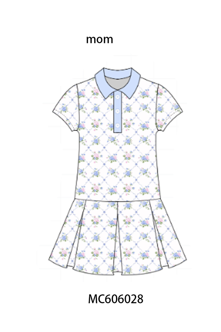 PO95 Blue floral print mom&me active collection 2- ETA December