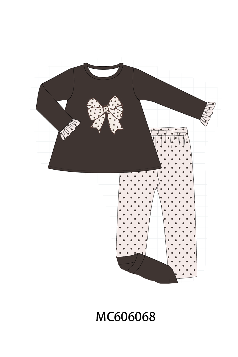 PO95 Brown bow applique collection- ETA December