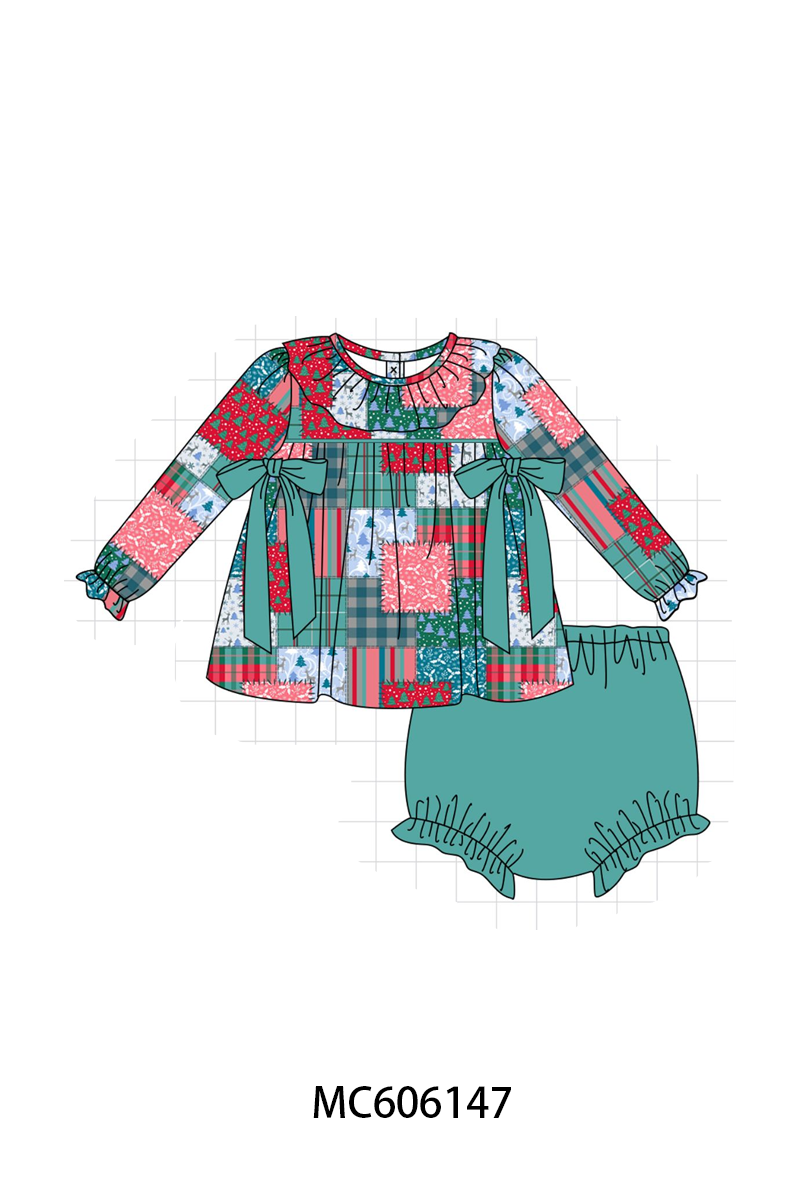 PO95 Teal christmas patchwork collection- ETA December