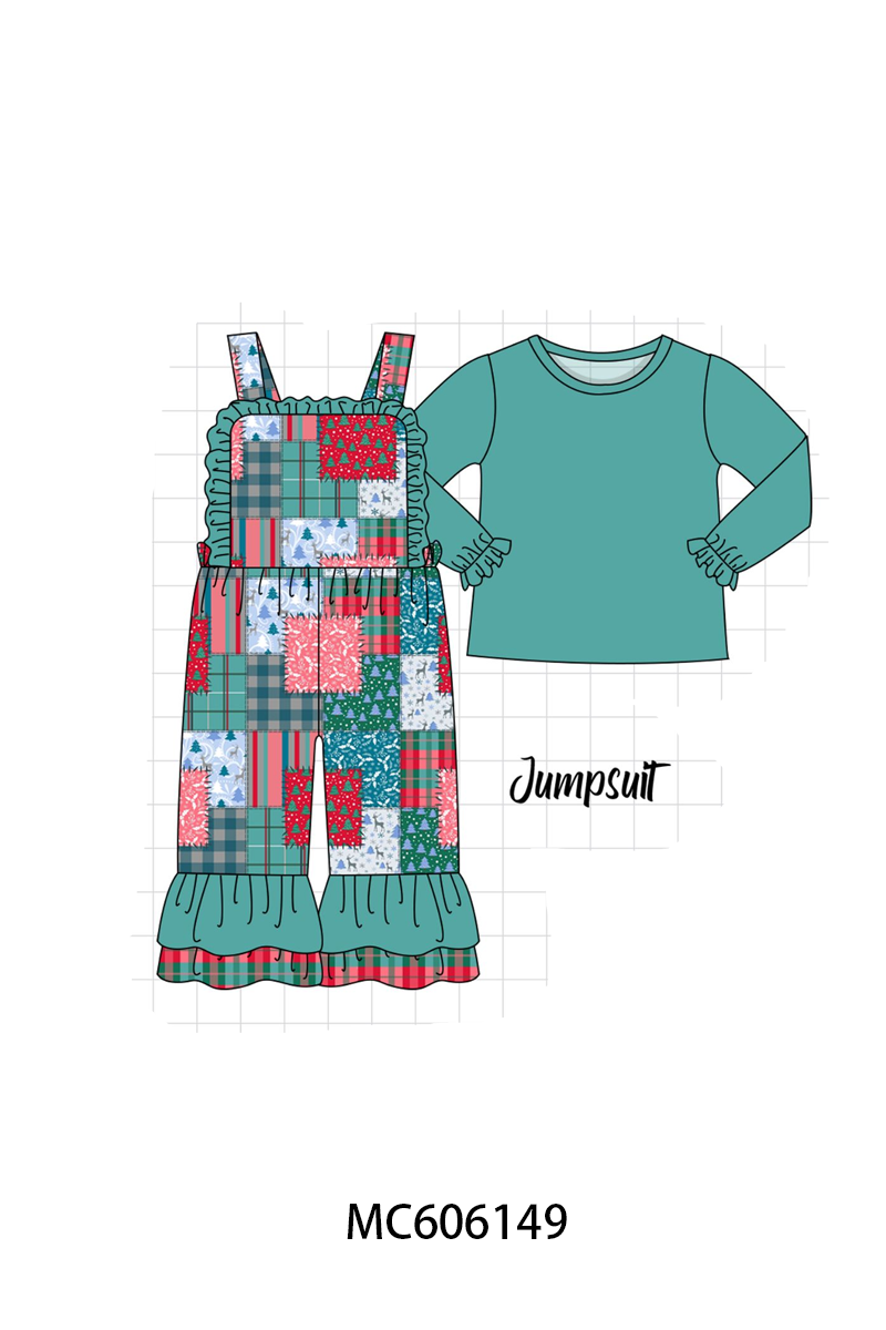 PO95 Teal christmas patchwork collection- ETA December