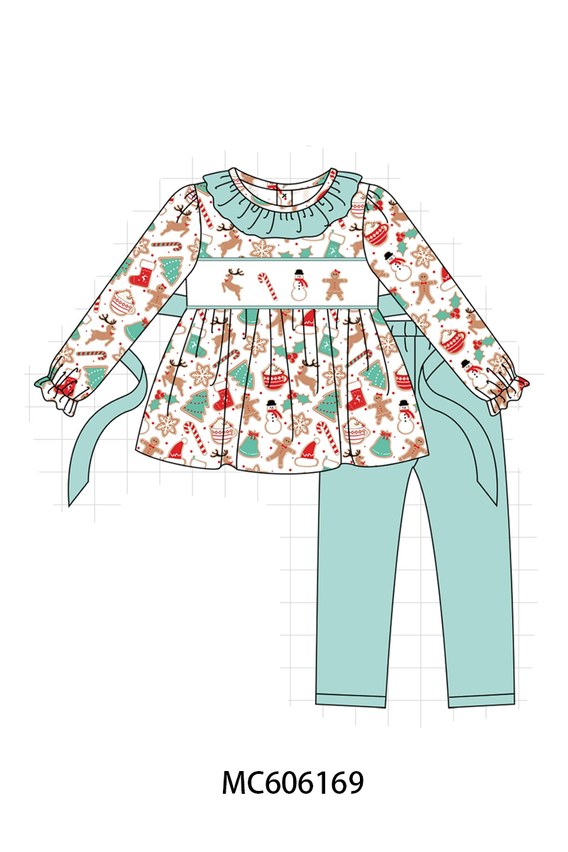 PO95 Mint christmas gingerbread embroidery collection- ETA December