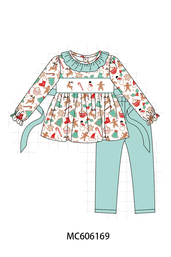 PO95 Mint christmas gingerbread embroidery collection- ETA December
