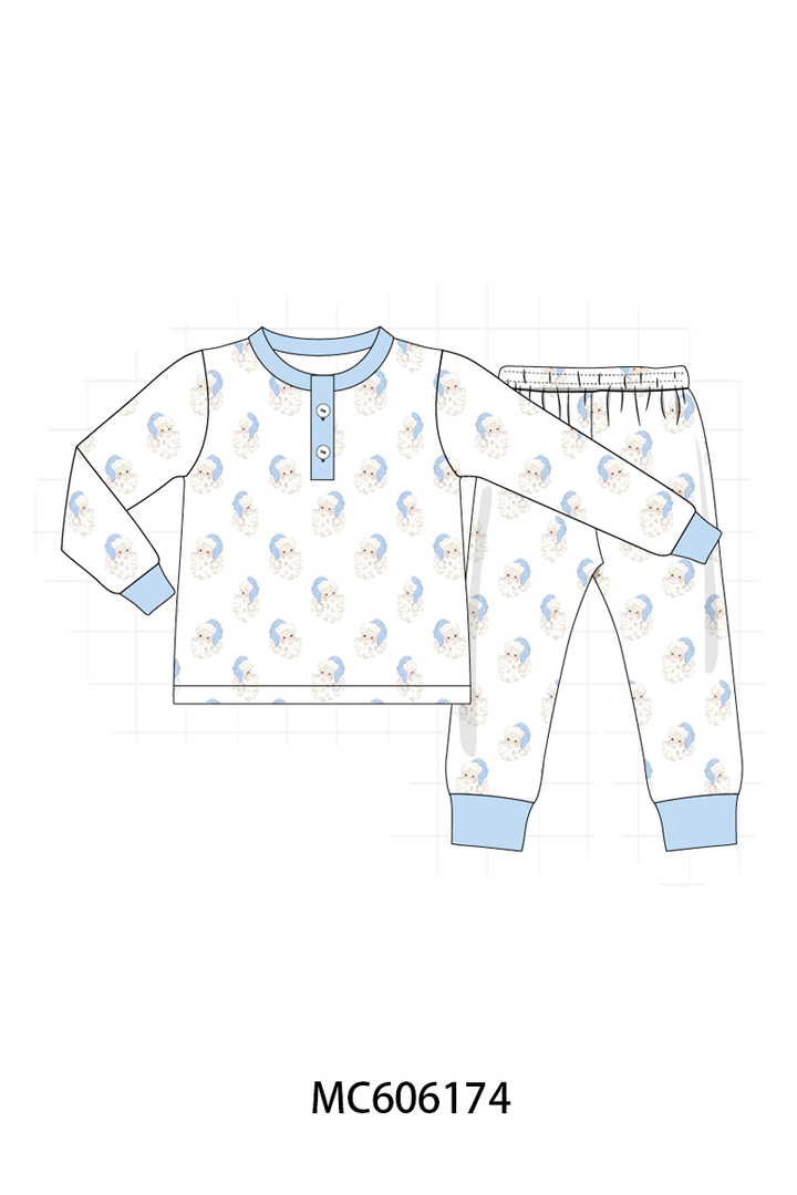 PO95 Blue&pink christmas santa claus pajama collection- ETA December