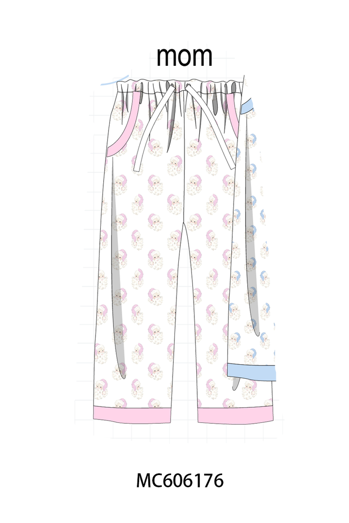PO95 Blue&pink christmas santa claus pajama collection- ETA December