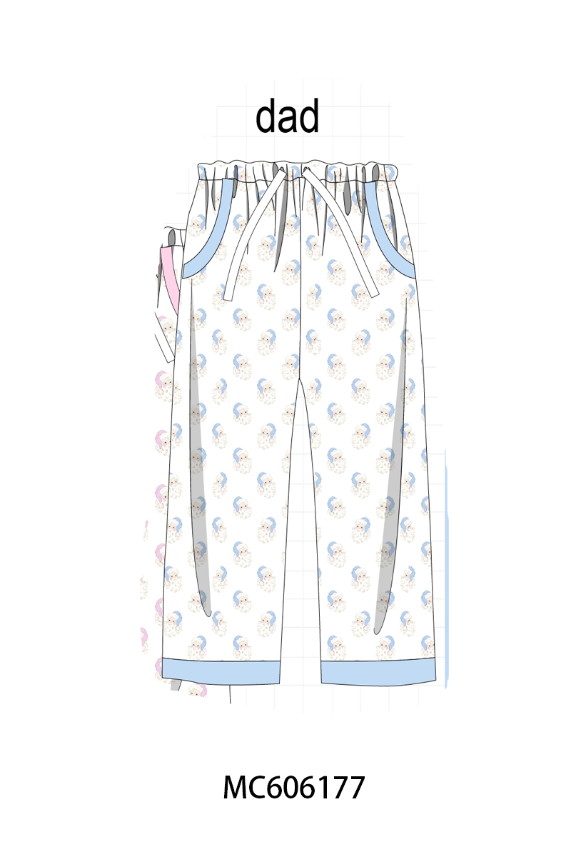 PO95 Blue&pink christmas santa claus pajama collection- ETA December