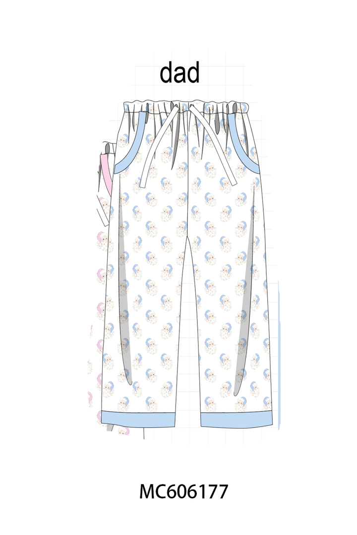 PO95 Blue&pink christmas santa claus pajama collection- ETA December