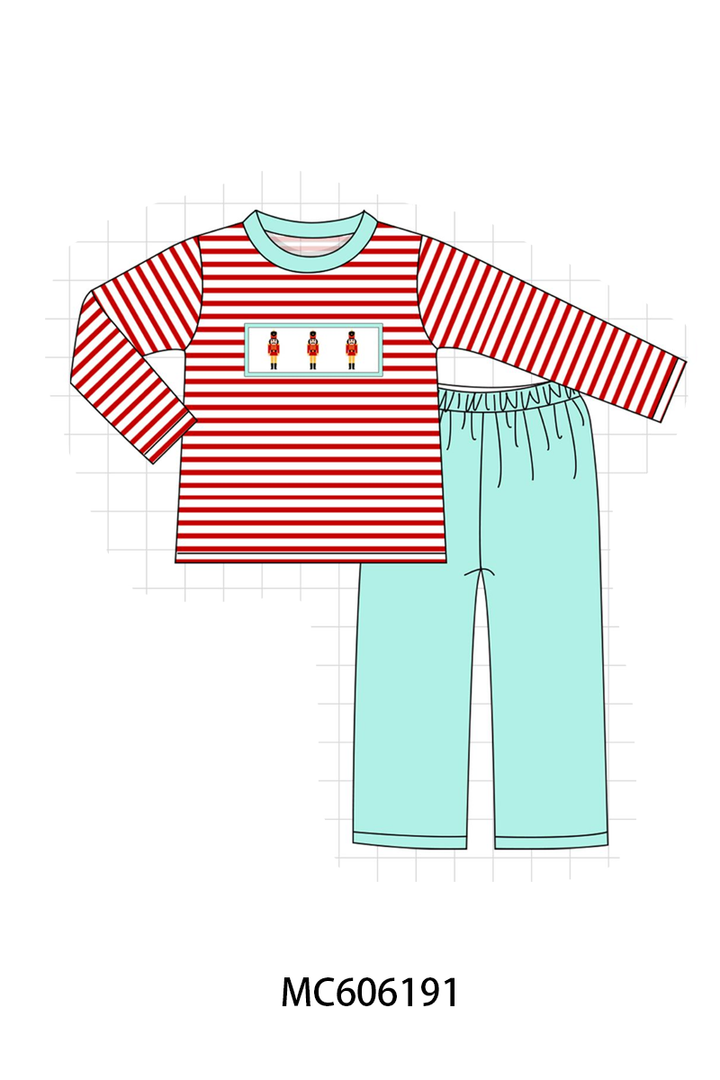 PO95 Pink nutcracker embroidery gingham collection- ETA December
