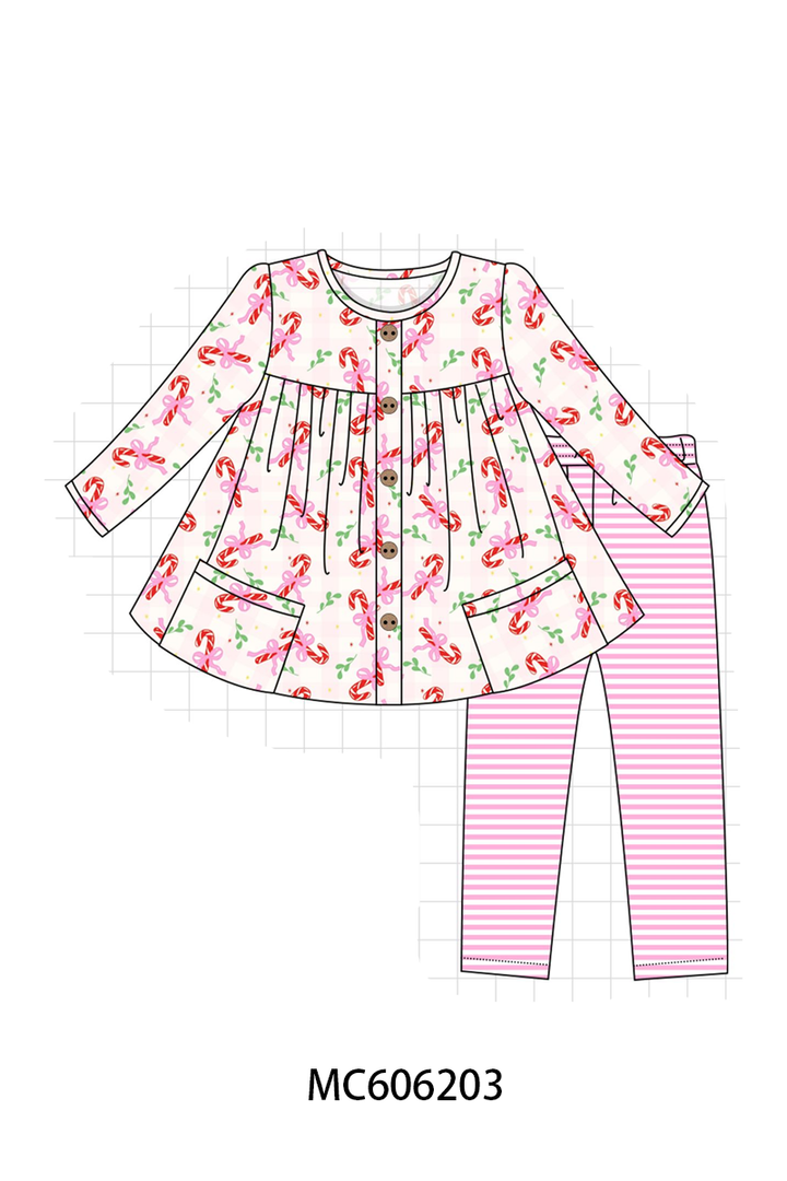 PO95 Pink christmas candy cane stripe collection- ETA December