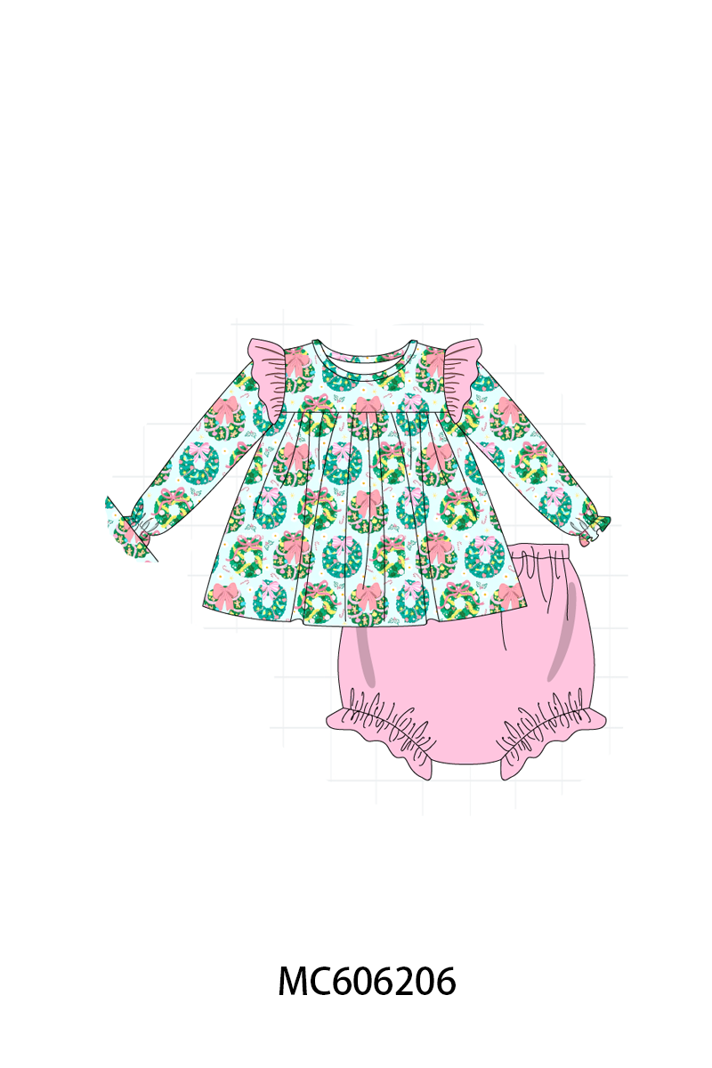 PO95 Green christmas wreath print collection- ETA December