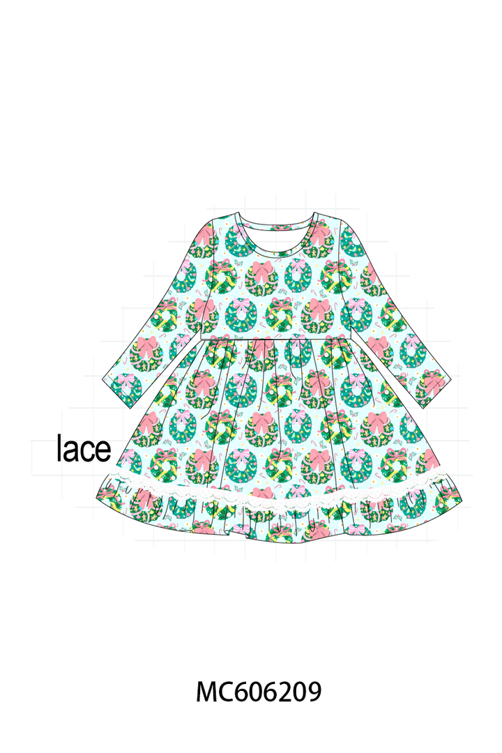 PO95 Green christmas wreath print collection- ETA December