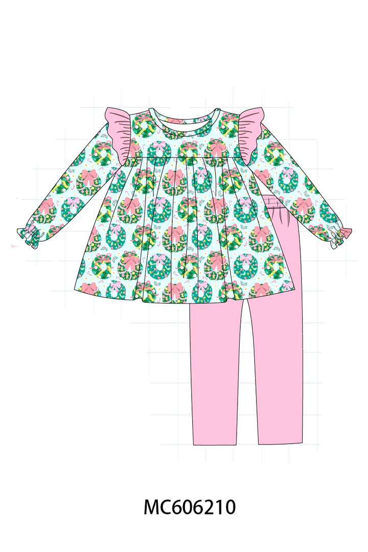 PO95 Green christmas wreath print collection- ETA December