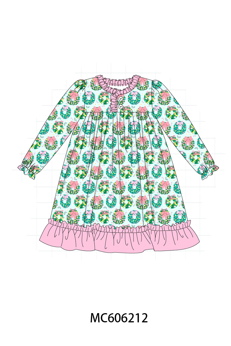 PO95 Green christmas wreath print collection- ETA December