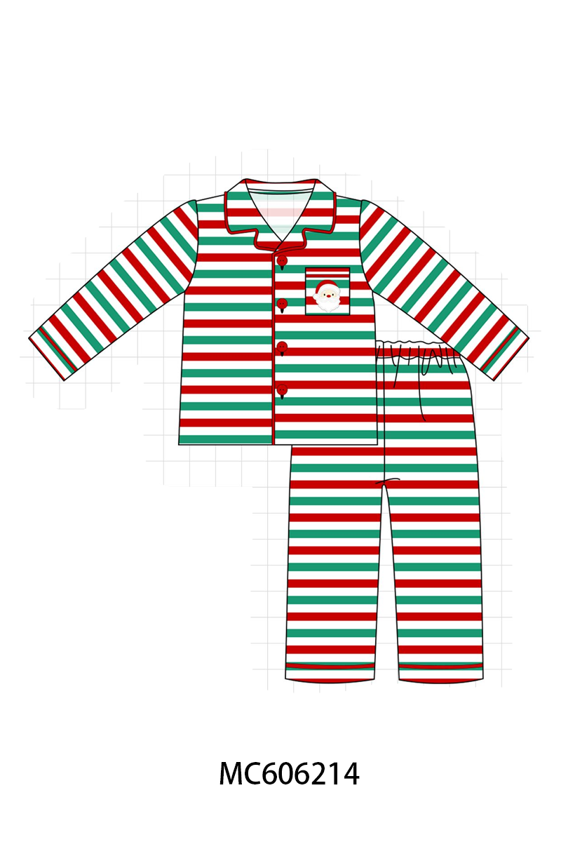 PO95 Red christmas santa claus stripe pajama collection- ETA December
