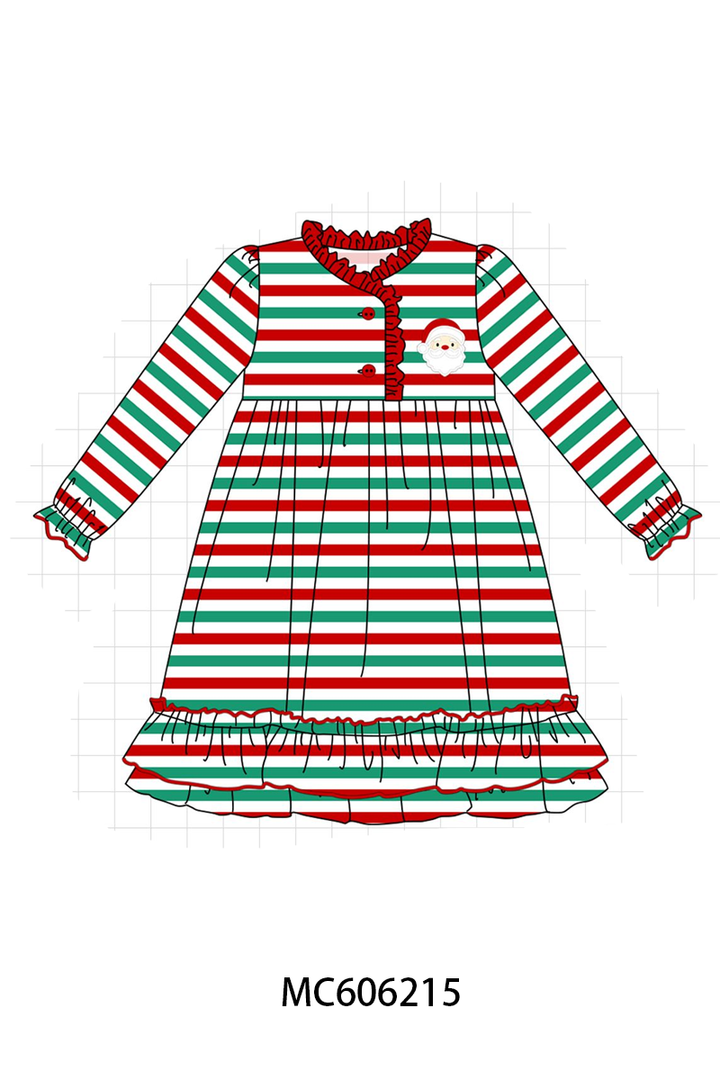 PO95 Red christmas santa claus stripe pajama collection- ETA December