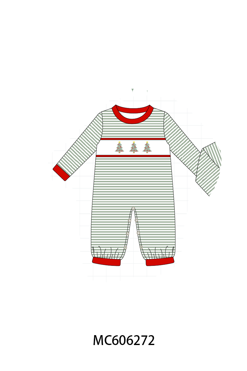 PO95 Green christmas tree embroidery collection- ETA December