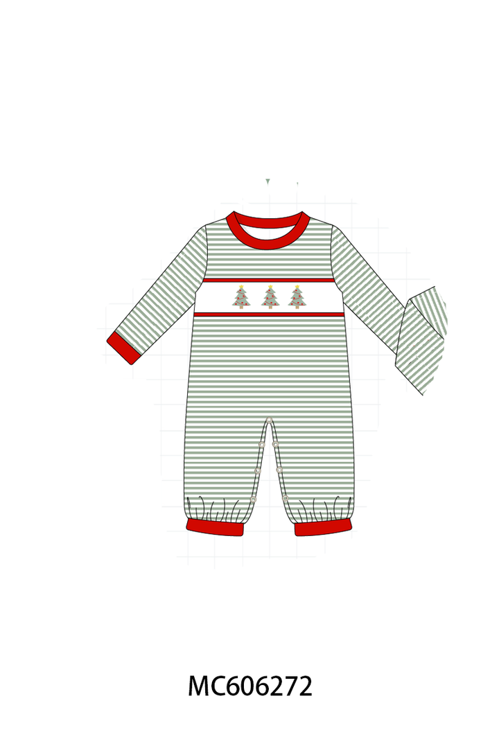 PO95 Green christmas tree embroidery collection- ETA December