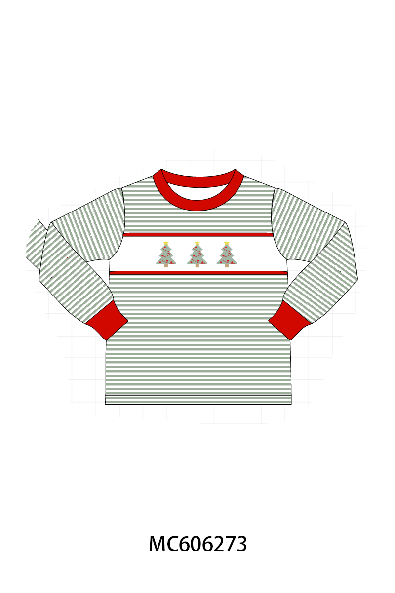 PO95 Green christmas tree embroidery collection- ETA December