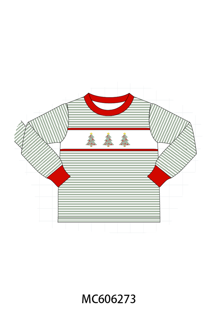 PO95 Green christmas tree embroidery collection- ETA December