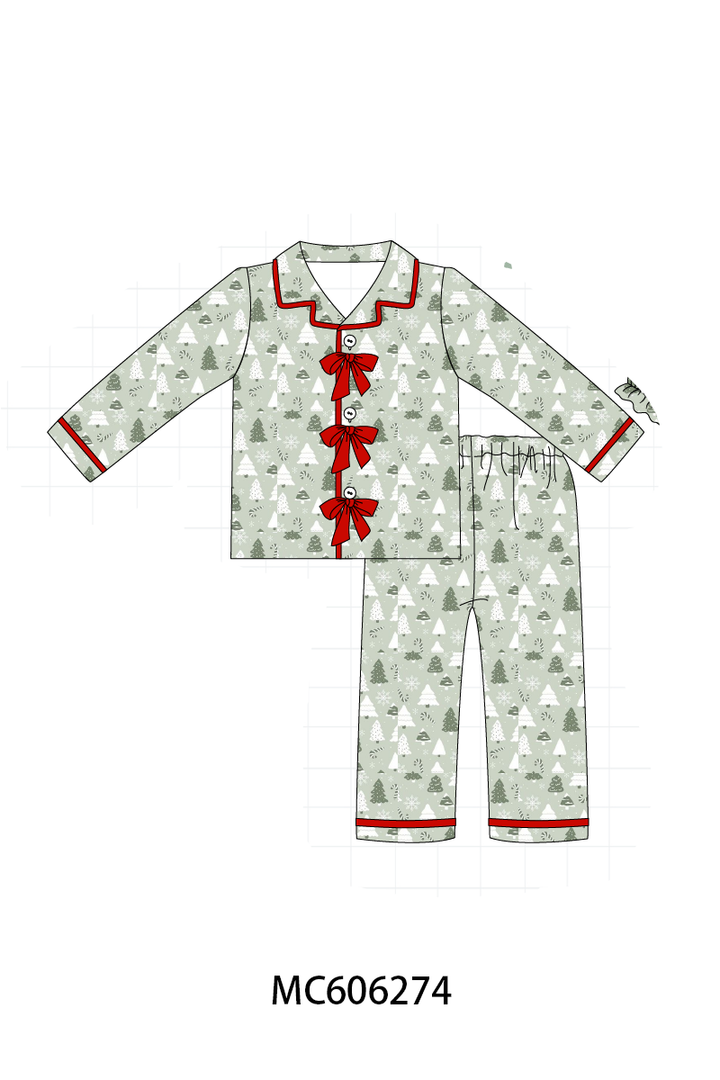 PO95 Green christmas tree embroidery collection- ETA December