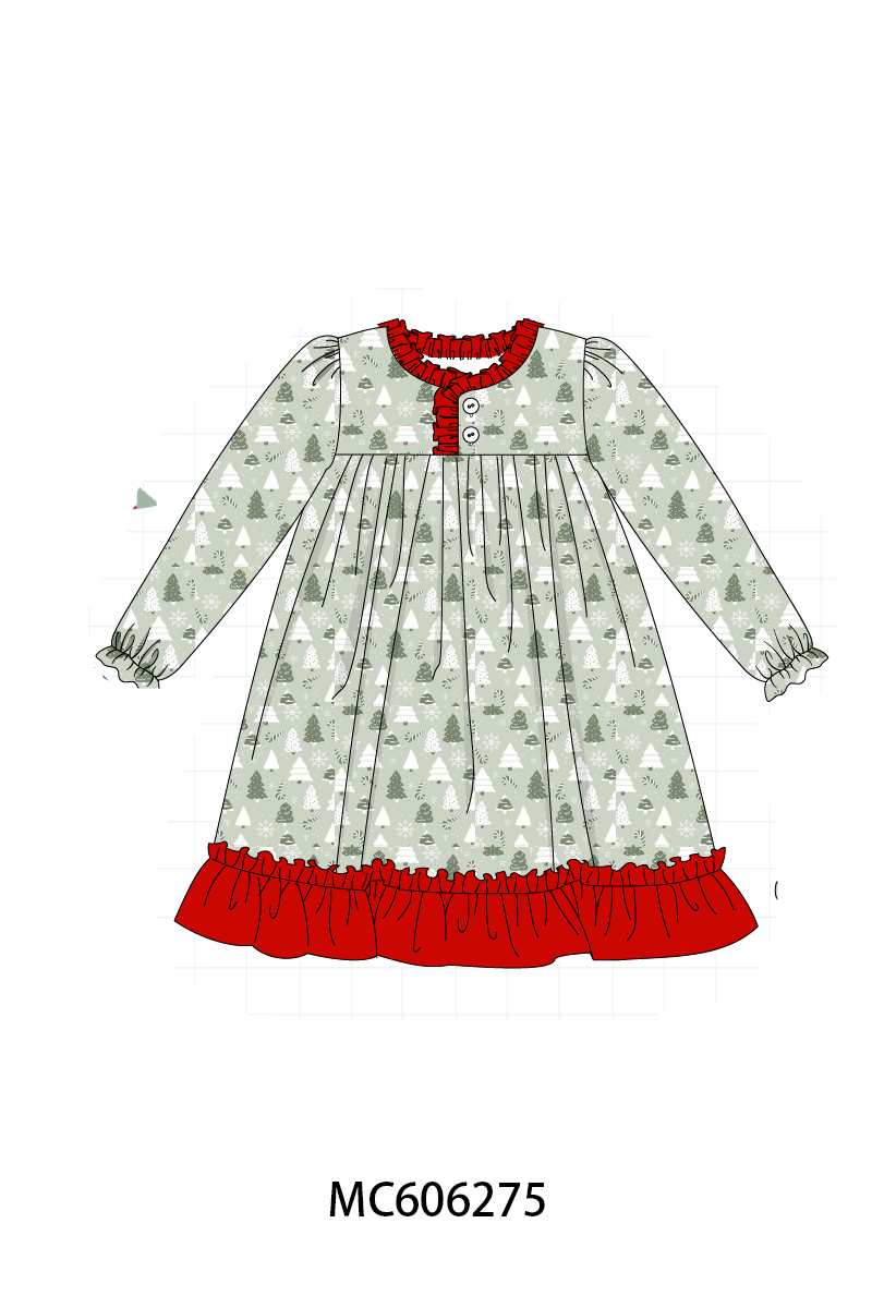 PO95 Green christmas tree embroidery collection- ETA December