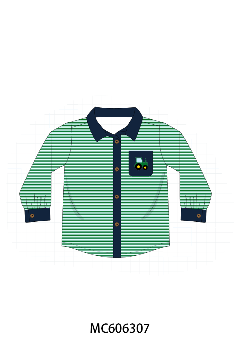 PO95 Navy tractor embroidery stripe collection- ETA December