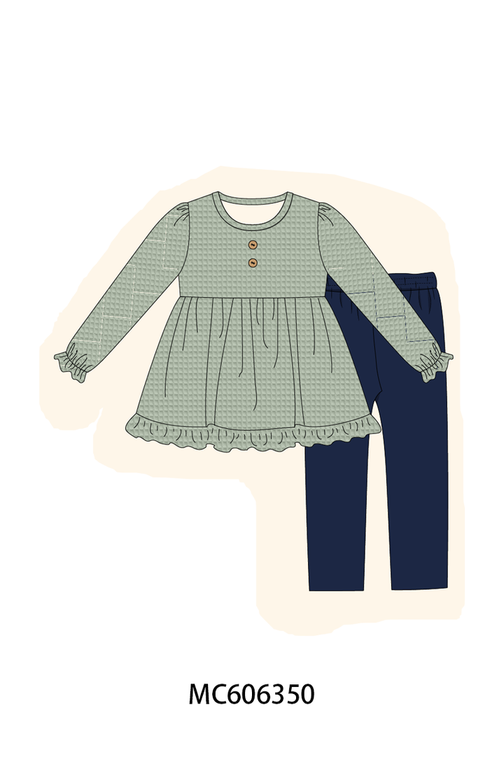 PO95 Navy waffle ruffle collection- ETA December
