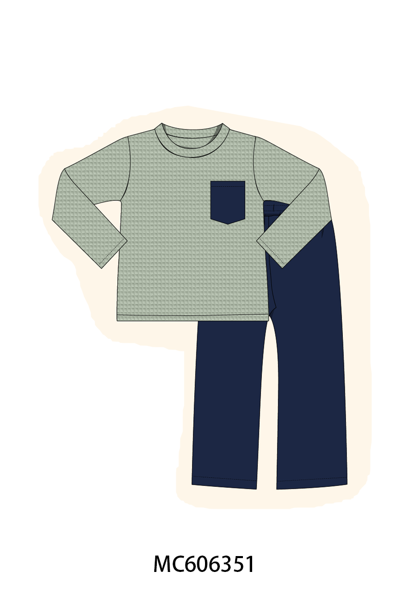 PO95 Navy waffle ruffle collection- ETA December