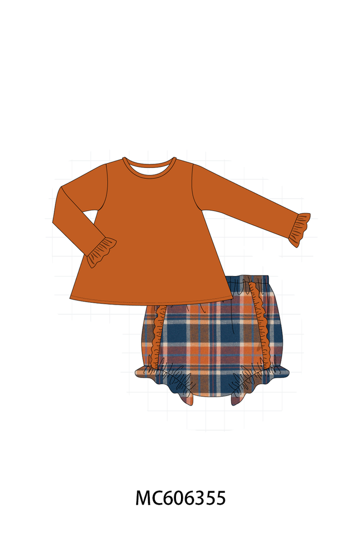 PO95 Rust&navy plaid collection- ETA December