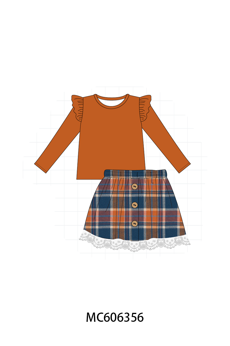 PO95 Rust&navy plaid collection- ETA December
