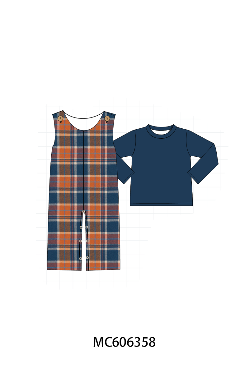 PO95 Rust&navy plaid collection- ETA December
