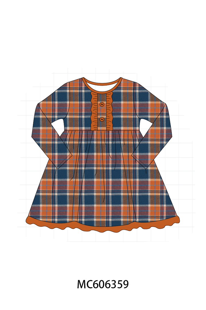 PO95 Rust&navy plaid collection- ETA December