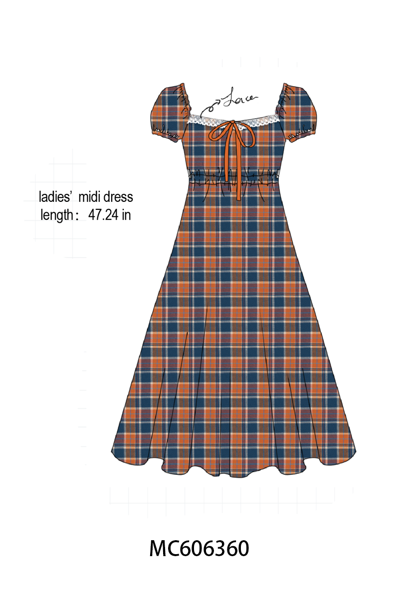 PO95 Rust&navy plaid collection- ETA December