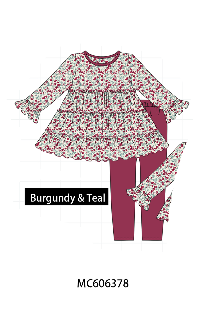 PO95 Christmas floral print tiered collection- ETA December