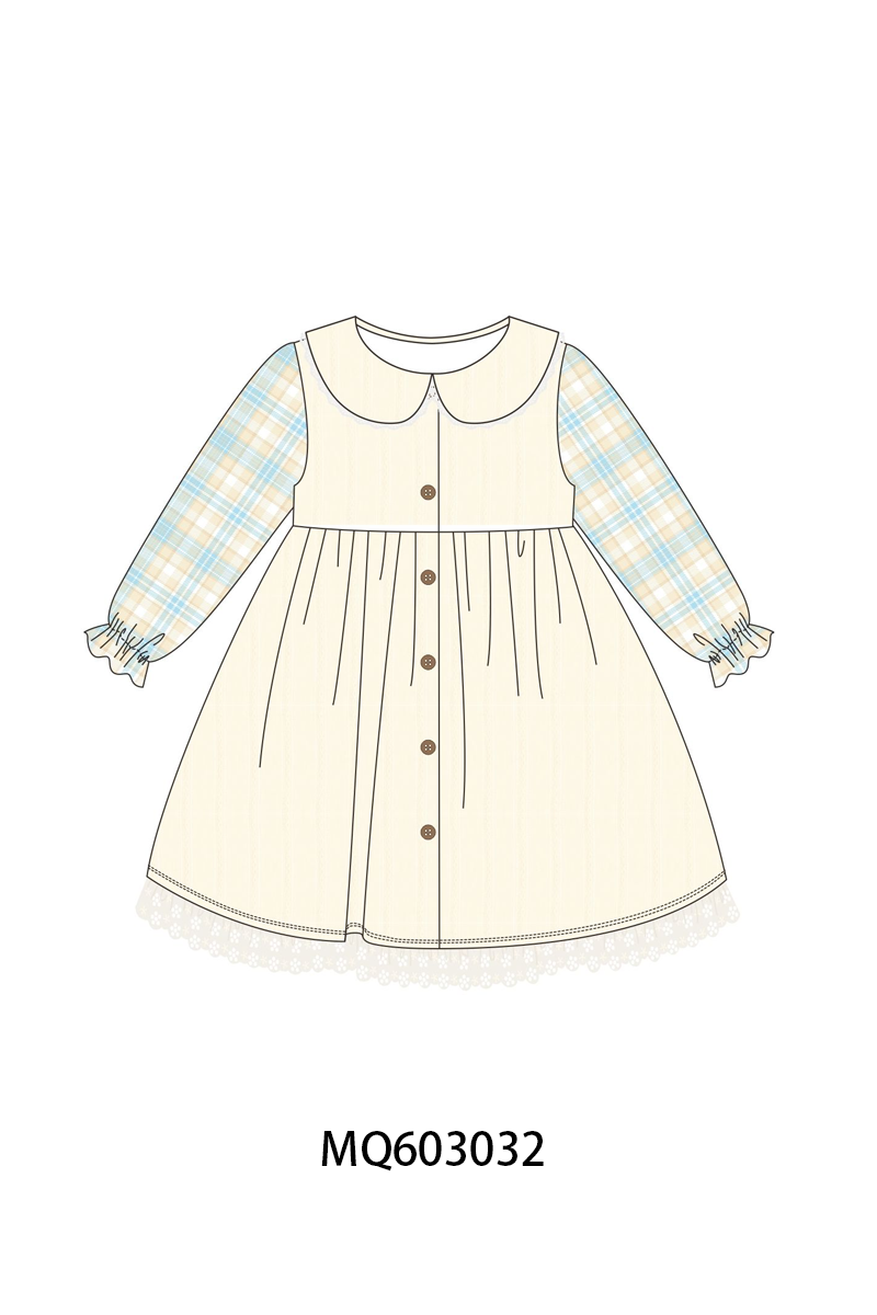 PO84 Beige pumpkin embroidery plaid collection- ETA Sept