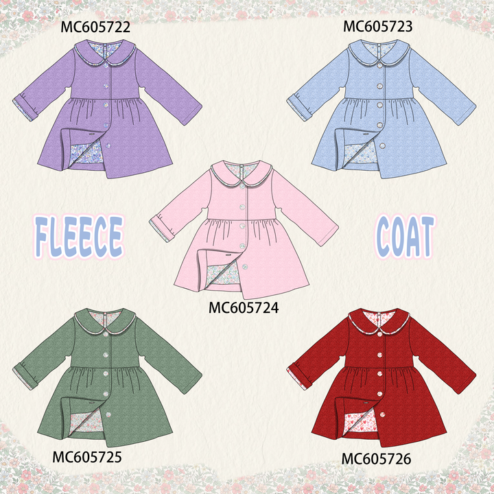 PO93 Multicolored fleece girl coat collection- ETA December