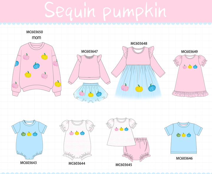 PO84Pink pumpkin sequin collection- ETA Sept