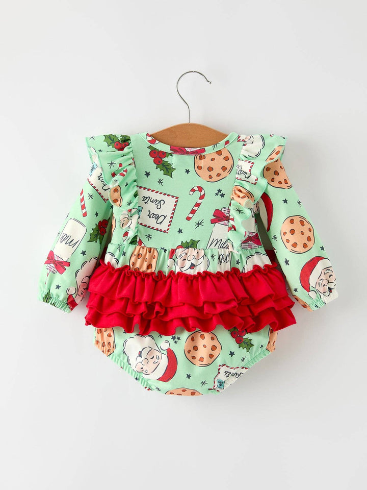 Santa Milk and Cookies Romper
