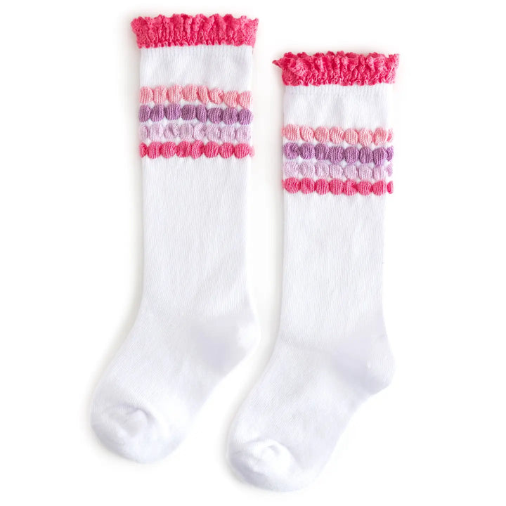 Darling Bubble Stripe Knee High Socks