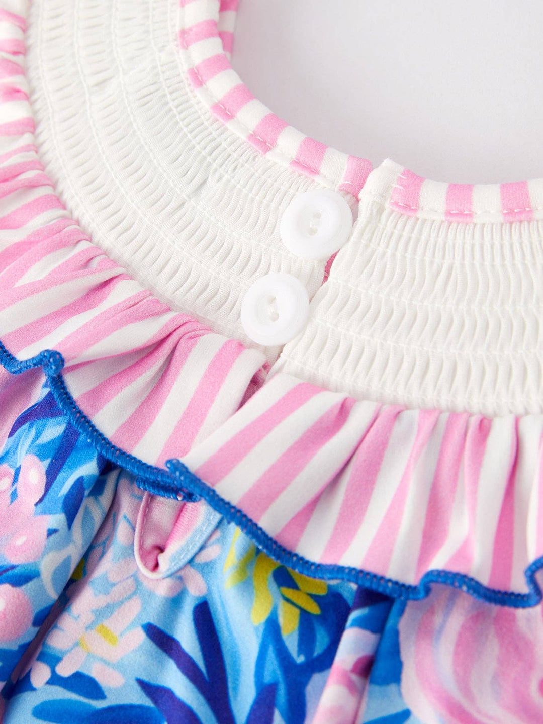 “I ❤ MAMA” Embroidered Smocked Romper