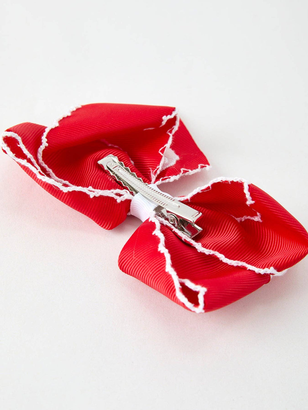 Rylee Faith Designs - Winter Christmas Santa Hair Clip 4.3inch: Red