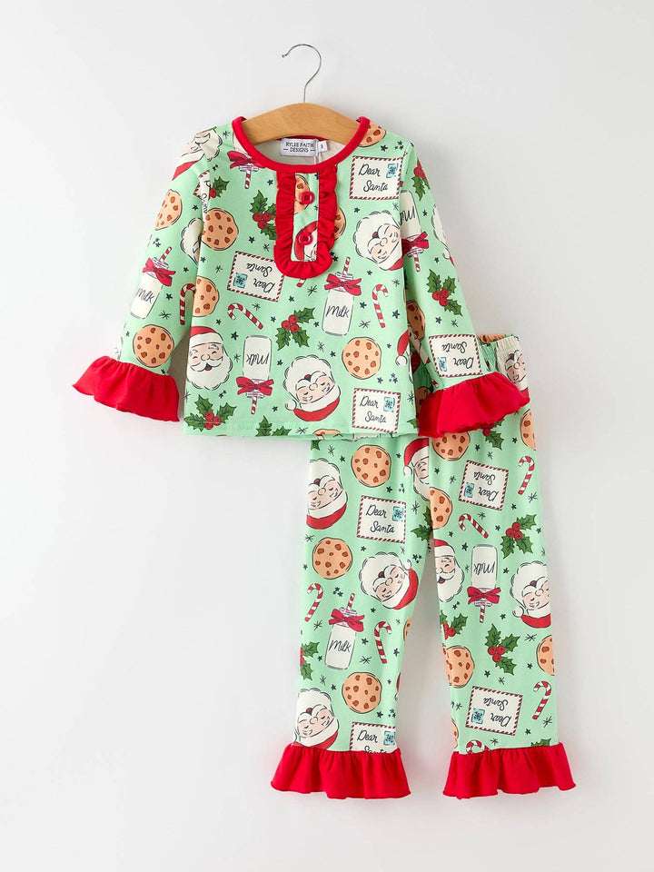 Santa Milk and Cookies Pajamas