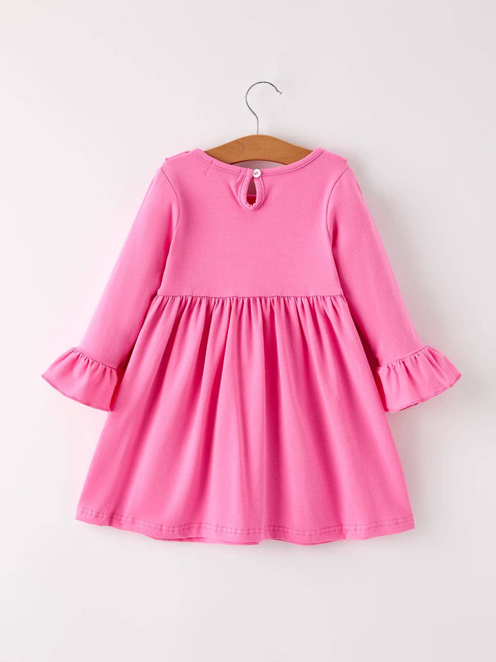 Rylee Faith Designs - Fall Thanksgiving& Halloween "GOBBLE" Smock Embroidery Baby Girl Dress: 2