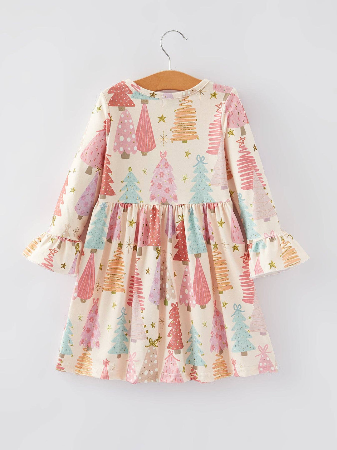 Rylee Faith Designs - Christmas Tree Print Girls Dress: 2