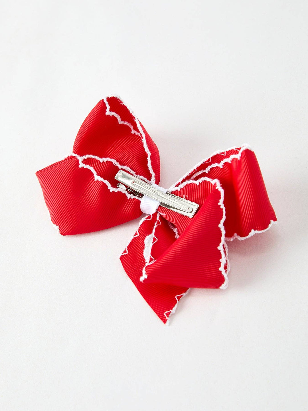 Rylee Faith Designs - Winter Christmas Santa Hair Clip 4.3inch: Red