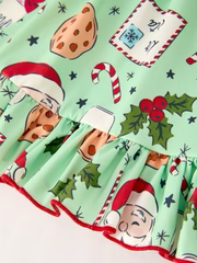 SANTA MILK AND COOKIES DRESS