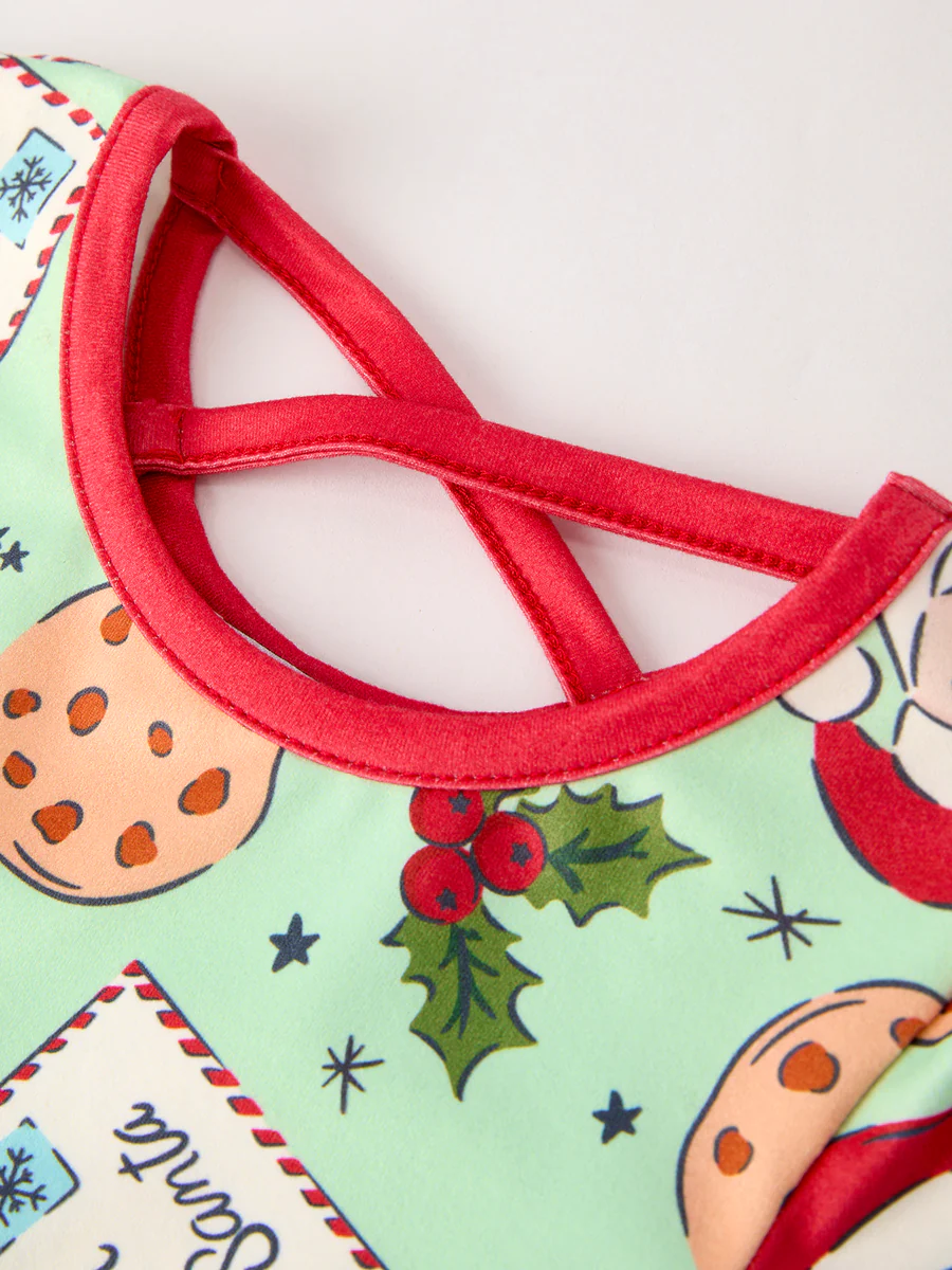 SANTA MILK AND COOKIES DRESS